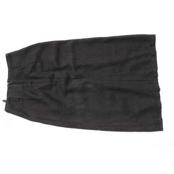 Steilmann Vintage Size 6 Wool Pleated Black Pencil Skirt Made in West Germany - Picture 6 of 9